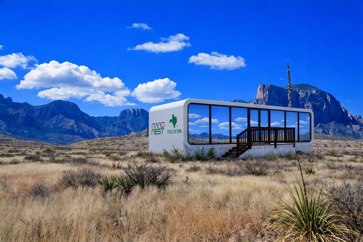 NanoNest Single Unit — 1 bed 1 bath modular cabin