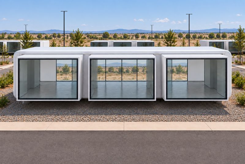 Concept rendering of the DarX expandable modular unit by NanoNest Texas