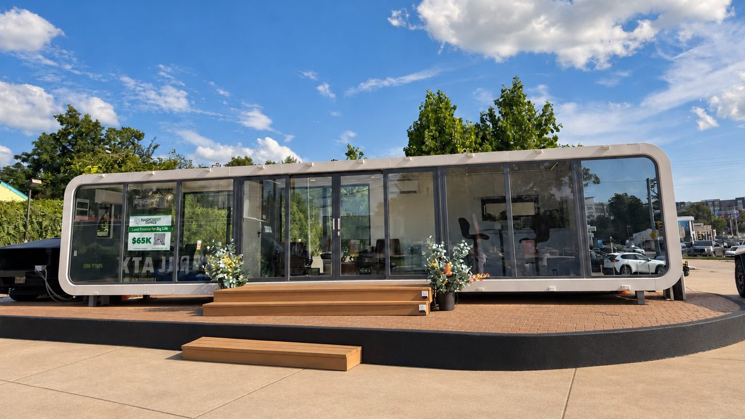 NanoNest Single Unit on display at the Austin showroom, 1209 Barton Springs Rd